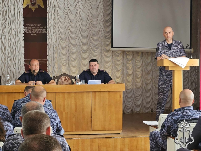 В Управлении вневедомственной охраны Росгвардии по Ставропольскому краю подвели итоги деятельности за первое полугодие 2025 года